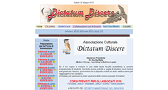 Desktop Screenshot of dictatumdiscere.it
